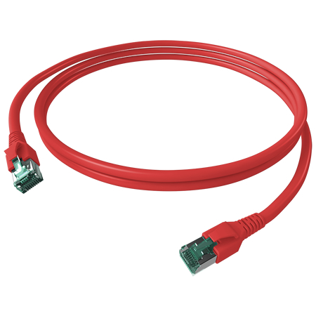 EasyLan FlexBoot Patchkabel Cat.6A geschirmt RJ45 rot 5 m