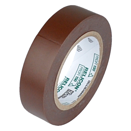 Elektro PVC Isolierband 15 mm Rolle 10 m braun