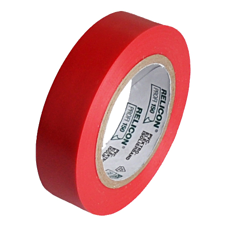 Elektro PVC Isolierband 15 mm Rolle 10 m rot
