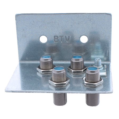 Erdungswinkel SAT / BK Erdungsschiene für F-Stecker 11-fach