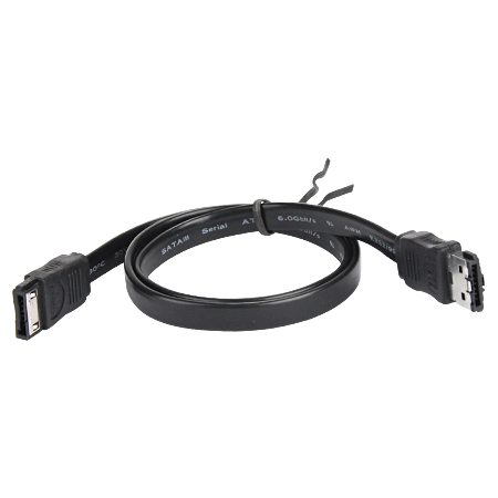 eSATA / SATA Kabel schwarz 1 m