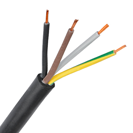 Kabel Leitung 5 m Anschlußkabel Gummikabel H07RN-F 3x1,5 mm² mit Stecker 3 m 