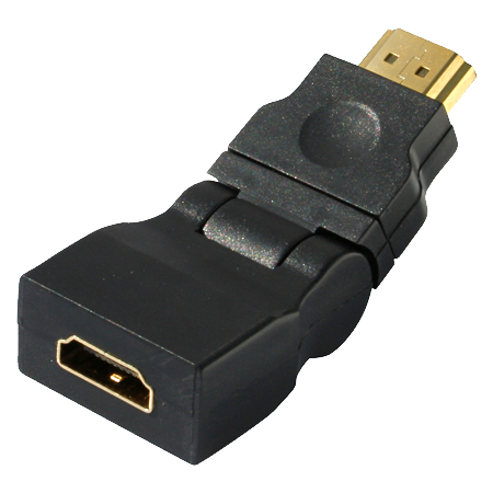 HDMI Stecker auf HDMI Kupplung, Winkel Rotator
