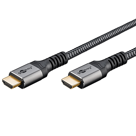 HDMI Ultra High Speed Kabel 8K@60Hz 4K@120Hz Textilmantel Metallstecker 1 m