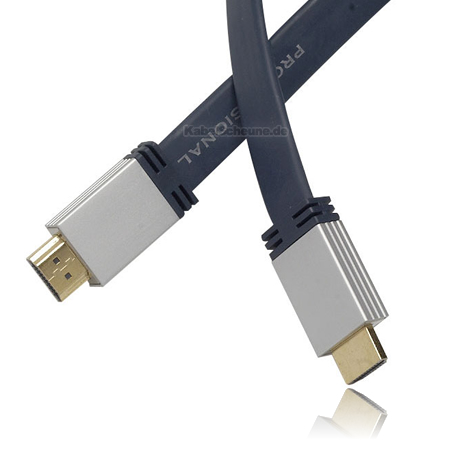 ProSerie HDMI-Flachkabel Flat, Metallstecker 1,5 m