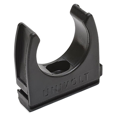 Klemmschelle PVC schwarz mit UV-Schutz für Rohre im Außenbereich 1 Stück