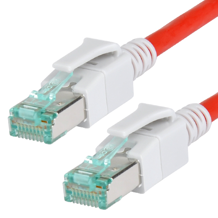 LED Patchkabel Cat.6a RJ45 rot 2 m