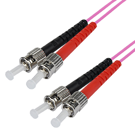 LWL Patchkabel Duplex ST/ST 50/125µ OM4 0,5 m