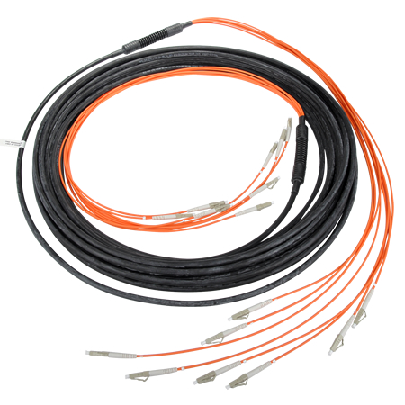 LWL Universalkabel U-DQ(ZN)BH OM3 LC/LC 8 Fasern 40 m