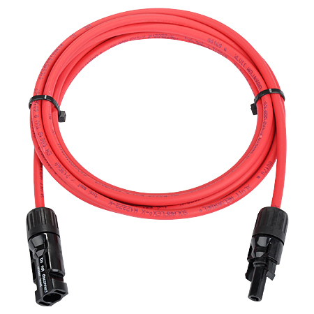 MC4 Verlängerungskabel Photovoltaik Solarkabel mit Stecker 6 mm² rot 5 m