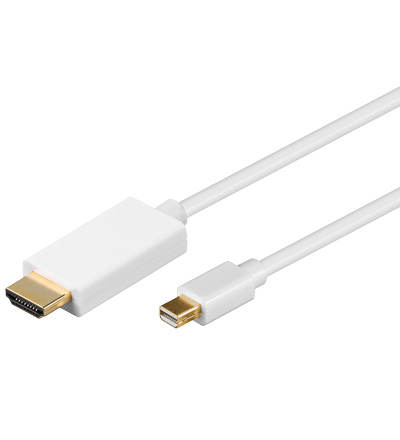 Mini DisplayPort HDMI Kabel weiß 2 m