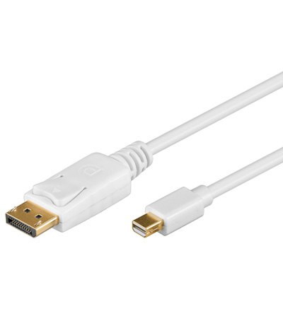 Mini DisplayPort DisplayPort Kabel weiß 1,5 m