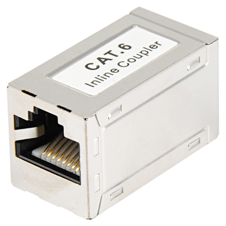 Modularkupplung Cat.6 Patchkabelverbinder RJ45 Metallgehäuse