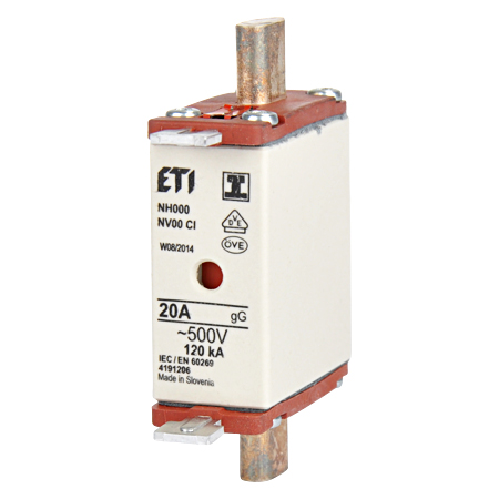 NH-000 Sicherung mit spannungsfreien Grifflaschen 63A