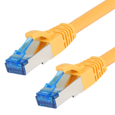 Patchkabel Superflex RJ45 LAN Kabel sehr flexibel gelb 0,25 m