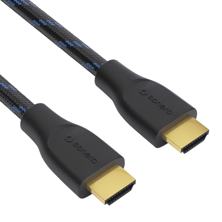 Premium High Speed HDMI Kabel mit Ethernet 4K UHD 60 Hz Geflecht 2 m