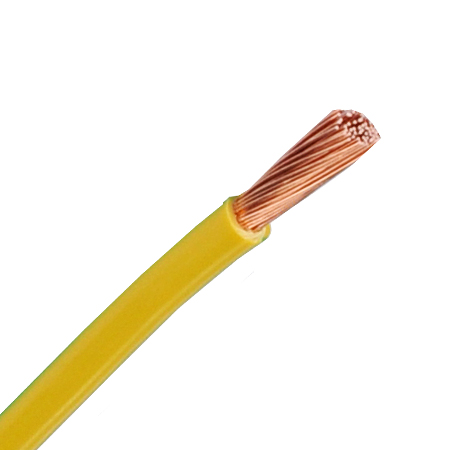 PVC Aderleitung flexibel H07V-K 1x10 mm² grün/gelb Meterware