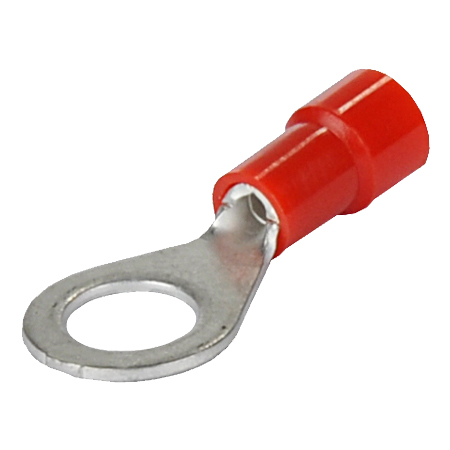 Kabelschuhe rot 0,5-1 mm² Kabelöse Ring M3 Ø 3mm Quetschkabelschuhe Ringform 