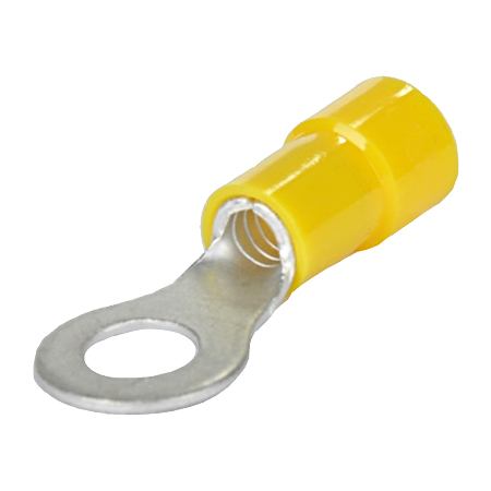 50 Kabelschuhe Flachstecker gelb 6,3 x 0,8mm für 4,0-6,0mm² Kabelschuh Stecker 