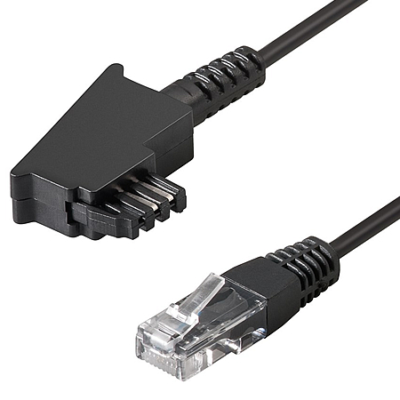 Routerkabel TAE-F auf RJ45 (8P2C) für DSL VDSL ADSL Internet Anschlusskabel 1,5 m