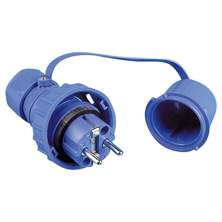 Stecker SK 230V/16A IP68 blau druckwasserdicht - PCE