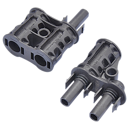 Stäubli MC4 Y-Stecker Solar T-Abzweigadapter Parallel Verbinder Connector 2er Set
