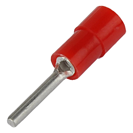 Stift-Kabelschuh isoliert 0,5-1,5 mm² rot