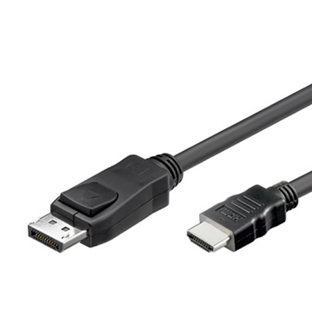 TECHly DisplayPort HDMI Anschlusskabel / Konverterkabel schwarz 1 m