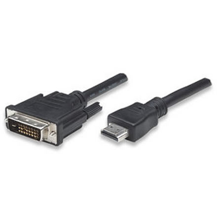 TECHly HDMI DVI-D Anschlusskabel / Monitorkabel schwarz 3 m