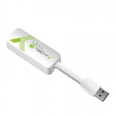 TECHly USB 3.0 Konverter auf RJ45 Gigabit Ethernet