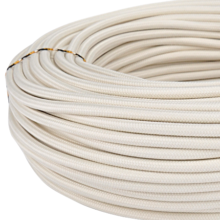 Textilkabel Stoffkabel 3x0,75 mm² creme 10 m