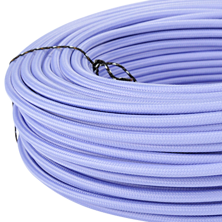 Textilkabel Stoffkabel 3x0,75 mm² lavendel 50 m