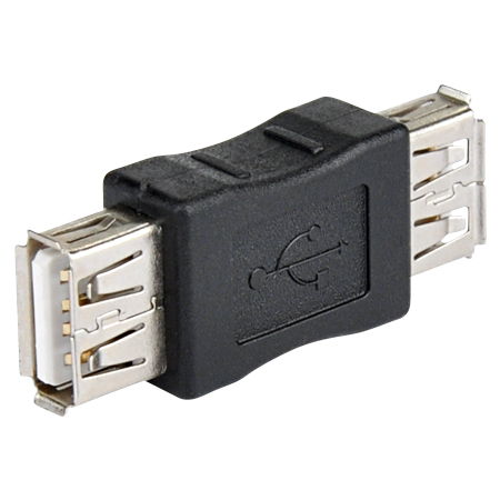 USB 2.0 Adapter A-Buchse A-Buchse schwarz