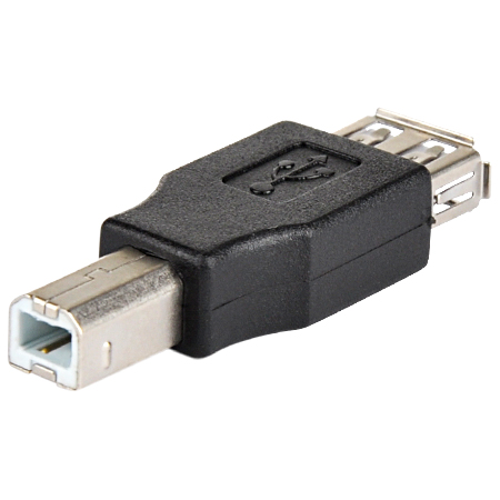 USB 2.0 Adapter A-Buchse B-Stecker schwarz