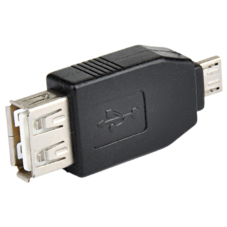 USB 2.0 Adapter A-Buchse Micro-A-Stecker schwarz