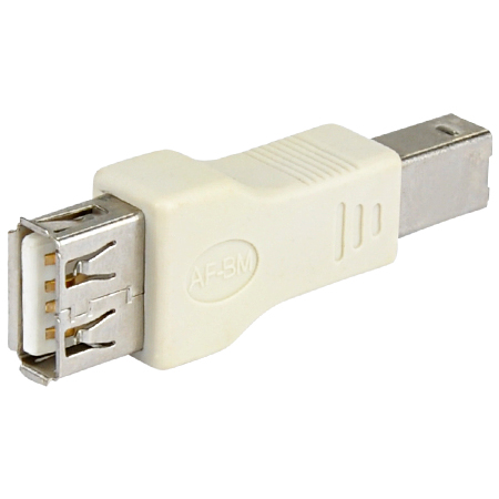 USB 2.0 Adapter A-Kupplung - B-Stecker