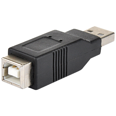 USB 2.0 Adapter A-Stecker B-Buchse schwarz