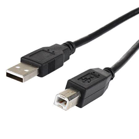 3 m USB 2.0 Kabel A-Stecker, B-Stecker schwarz günstig online kaufen