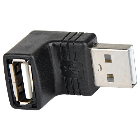 USB 2.0 Winkeladapter A-Stecker A-Buchse 90°