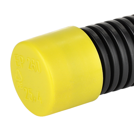 Verschlusskappe gelb Kunststoffkappe für Wellrohre M25