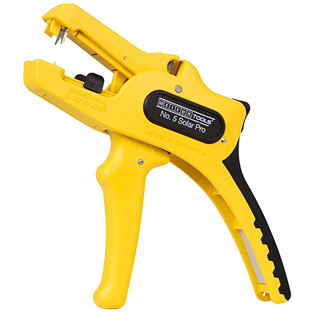 Weicon No.5 Solar Pro Photovoltaik Abisolierzange für Solarkabel 1,5-10 mm²