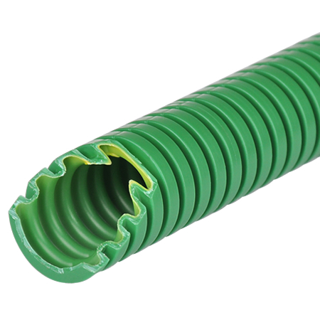 Wellrohr / Leerrohr flexibel 750 N betonfestes Kabelschutzrohr grün