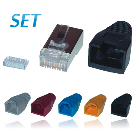 Westernstecker Modular Cat.5e RJ45 geschirmt