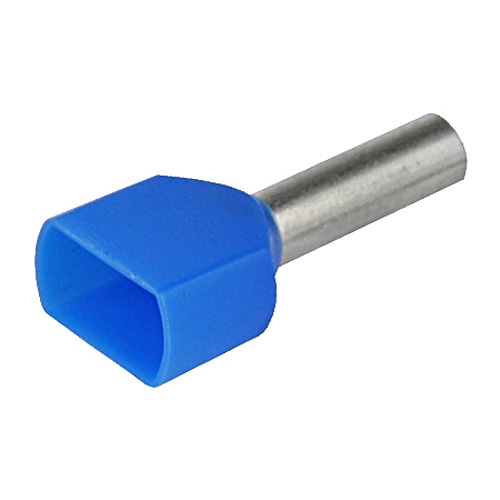 Aderendhülse doppelt 2,50 mm² blau 100 Stück