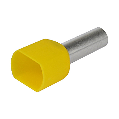 Produktbild von Aderendhülse doppelt 6,00 mm² gelb 50 Stück
