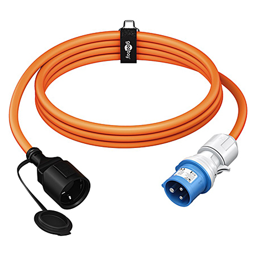 Camping Adapterkabel Caravan 3-polig CEE-Stecker Schutzkontakt Kupplung 1,5 m