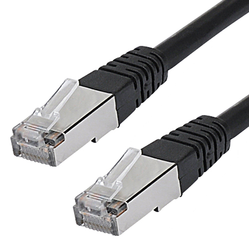 Cat.5e Patchkabel RJ45 LAN Kabel SF/UTP schwarz 25 m