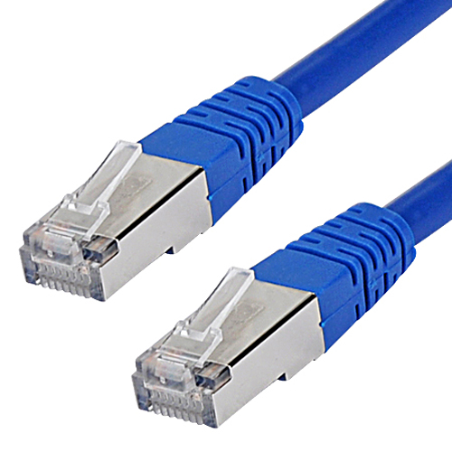 Cat.6 Patchkabel RJ45 LAN Kabel S-FTP/PIMF blau 15 m