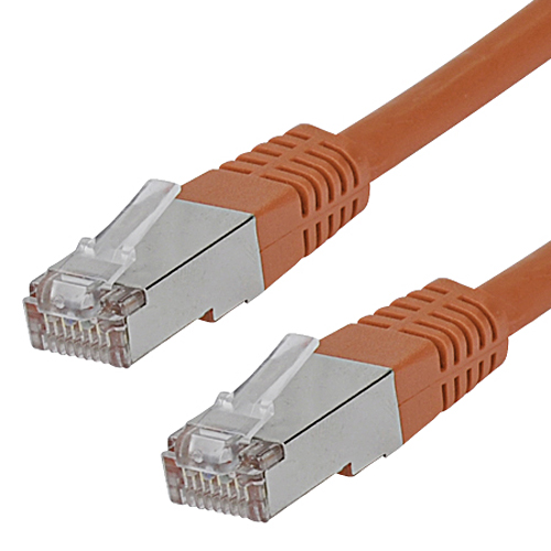 Cat.6 Patchkabel RJ45 LAN Kabel S-FTP/PIMF braun 15 m