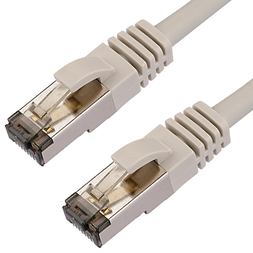 Cat.8.1 Patchkabel LAN Kabel RJ45 grau 2 m